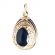 Pendant Oval on Black in Faberge Jewelry Pendants category