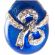 Faberge pendant Bow Blue in Faberge Jewelry Pendants category