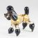 Glass Brown Poodle in Glass Figurines Dogs category
