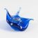 Blue Stingray in Glass Figurines Sea Life Creatures category