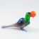 Glass Parrot Ara in Glass Figurines Birds category