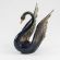 Glass Black Swan Figure in Glass Figurines Birds category