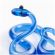 Glass Snake Mini Figurine in Glass Figurines Miniature Figurines category