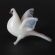 White dove  glass figurine