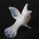 White dove glass figurine