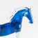 Blue Glass Horse Figure in Glass Figurines Farm Animals category