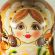 Matryoshka Autumn Motives in Nesting Dolls Traditional Dolls category
