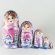 Russian Winter Scenes  in Violet Shadows in Nesting Dolls Traditional Dolls category