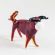 Blown Glass Bull Figure in Glass Figurines Farm Animals category
