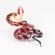 Glass Red Snake Figurine in Glass Figurines Reptiles category