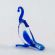 Little Glass Parrot in Glass Figurines Miniature Figurines category
