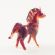 Glass Red Horse Figurine in Glass Figurines Farm Animals category