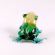 Green Frog in Glass Figurines Reptiles category