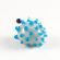 Glass Tiny Blue Hedgehog in Glass Figurines Miniature Figurines category