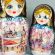 Matryoshka Russian Churches Winter Time in Nesting Dolls One-of-a-kind category