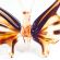 Glass Butterfly Brown in Glass Figurines Insects category