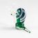 Snail Green Glass Figurine in Glass Figurines Insects category