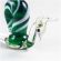 Snail Green Glass Figurine in Glass Figurines Insects category
