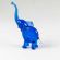 Blue Mini Elephant in Glass Figurines Miniature Figurines category