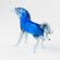 Glass Blue Unicorn Figurine in Glass Figurines Wild  Animals category
