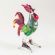 Blown Glass Green Rooster in Glass Figurines Birds category