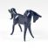 Glass Black Horse Figurine in Glass Figurines Farm Animals category