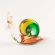 Glass Snail Figure in Glass Figurines Insects category