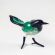 Glass Magpie in Glass Figurines Birds category