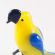 Yellow Glass Parrot in Glass Figurines Birds category
