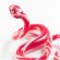 Glass Red Snake Figure in Glass Figurines Reptiles category