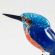 Glass Kingfisher Figurine in Glass Figurines Birds category