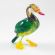 Blown Glass Blue Duck in Glass Figurines Birds category