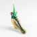 Glass Green Parrot in Glass Figurines Birds category
