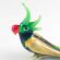 Glass Green Parrot in Glass Figurines Birds category
