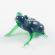 Sitting Glass Frog in Glass Figurines Reptiles category