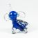 Glass Blue Baby Elephant in Glass Figurines Wild  Animals category