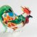 Color Rooster Figurine in Glass Figurines Birds category
