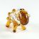 Sheep Figurine Gray Color in Glass Figurines Farm Animals category