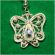 Enamel Earring Butterfly White in Finift Jewelry Earrings category