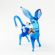 Glass Donkey with Flower in Glass Figurines Wild  Animals category