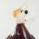 Little Fox in  Red Dress in Glass Figurines Wild  Animals category