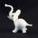 Glass White Little Elephant in Glass Figurines Wild  Animals category