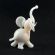 Glass White Little Elephant in Glass Figurines Wild  Animals category