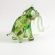 Green Mammoth Figurine in Glass Figurines Wild  Animals category
