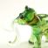 Green Mammoth Figurine in Glass Figurines Wild  Animals category
