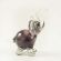 Dark Purple Elephant in Glass Figurines Wild  Animals category