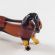 Brown Dachshund Figurine in Glass Figurines Dogs category