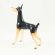 Glass Dog Doberman Figurine in Glass Figurines Dogs category