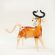 Glass Cow Figurine in Glass Figurines Farm Animals category