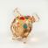 Glass Small Piggy Figurine in Glass Figurines Farm Animals category